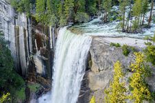 Waterfall And Beautiful Rock Formation Stock Photo Waterfall And Beautiful Rock Formation Stock Photo
