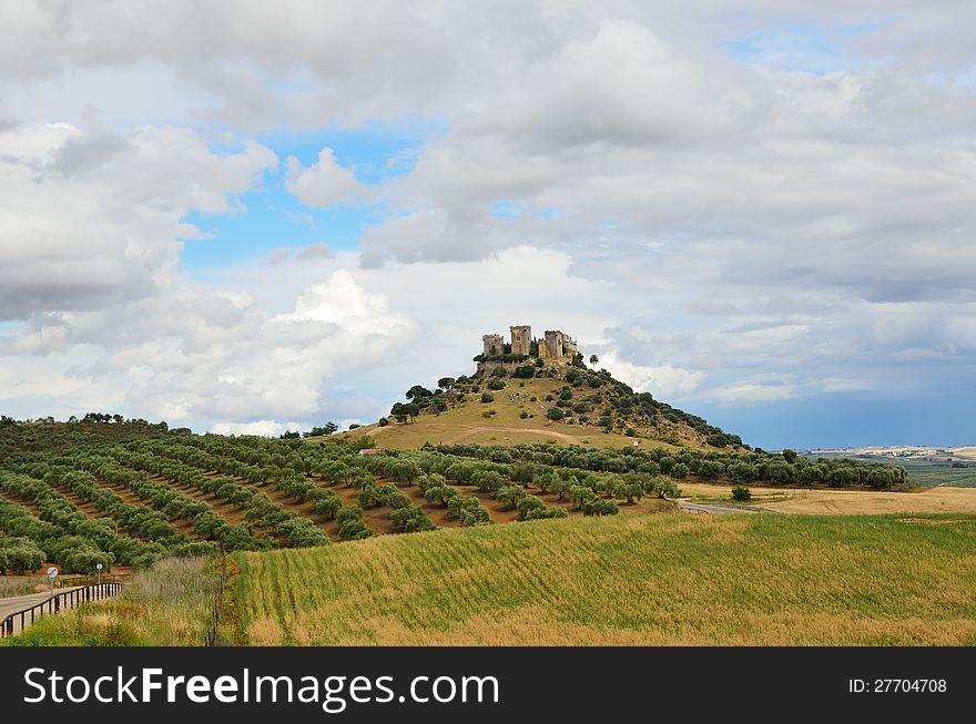 An ancient castle dominates the green areas in the Spanish municipality of Almodovar del Rio. An ancient castle dominates the green areas in the Spanish municipality of Almodovar del Rio.