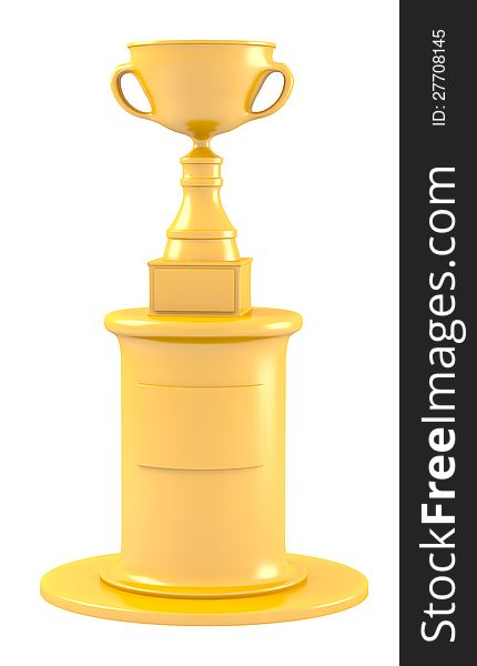 Cup On Golden Pedestal