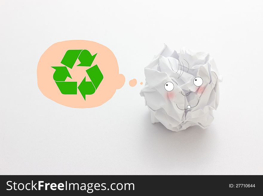 Close-up Of Crumpled Paper Ball