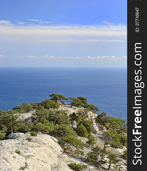 Rock and the sea landscape