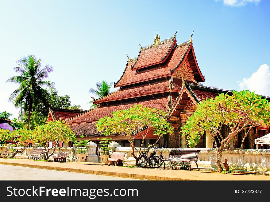 Old temple in Lao,Luang prabang. Old temple in Lao,Luang prabang