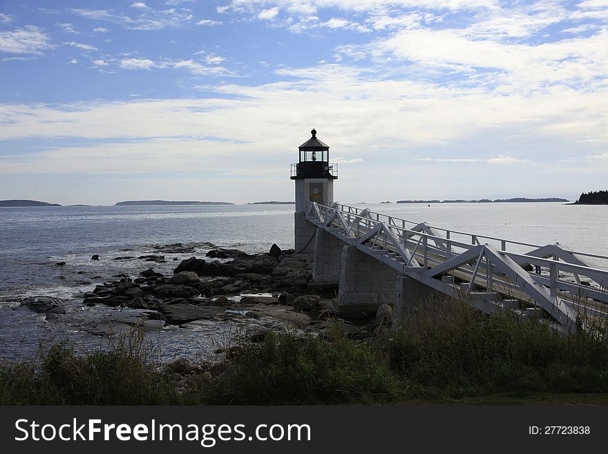 Lighthouse located in Maine, USA