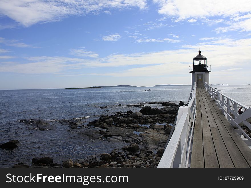 Lighthouse located in Maine, USA