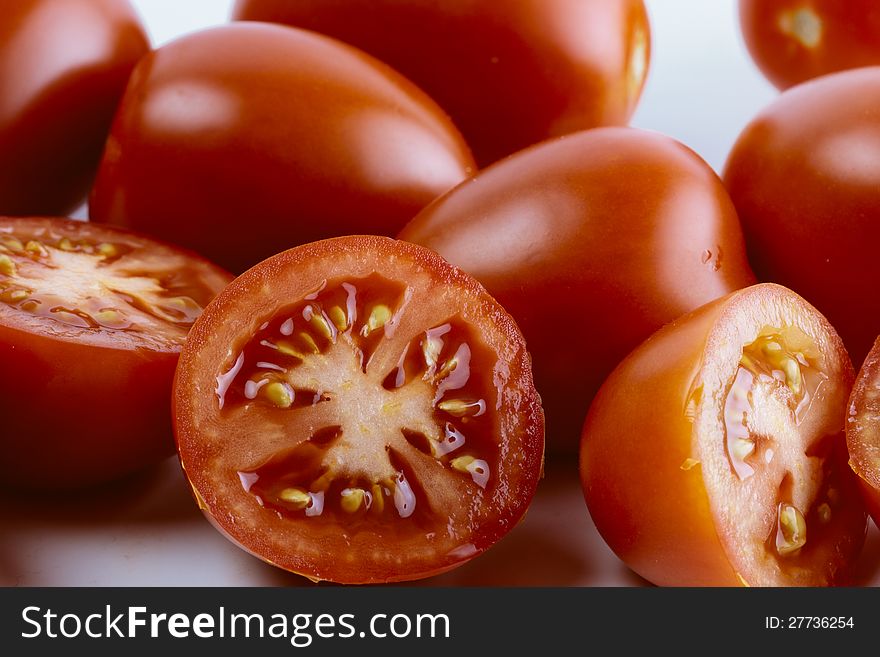 Group of sliced tomato