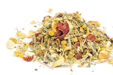 Herbal Tea On White Background Stock Image