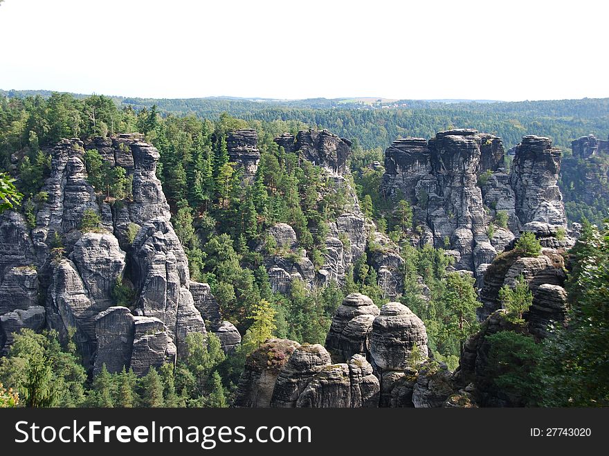 View Landscape Elbsandsteingebirge