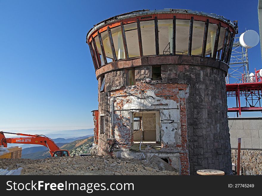 Making ropeway - Funitel - Low Tatras mountains, Slovakia