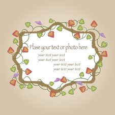 Creative Floral Frame Stock Image Creative Floral Frame Stock Image