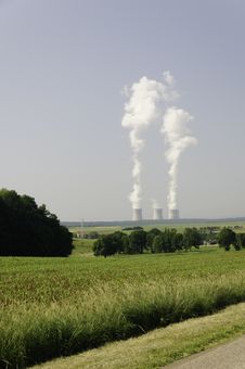 Nuclear Power Station Royalty Free Stock Photo Nuclear Power Station Royalty Free Stock Photo