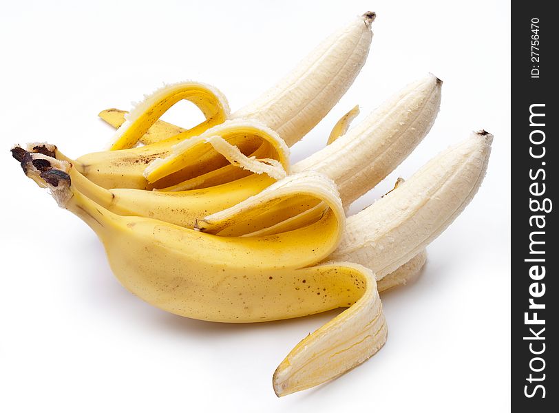 Bananas isolated on white background