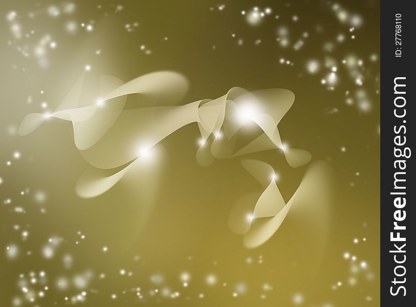 Soft golden background of  smooth shapes and sparkles. Soft golden background of  smooth shapes and sparkles