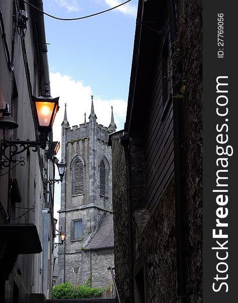 St Mary's Church KilKenny a view from the. St Mary's Church KilKenny a view from the