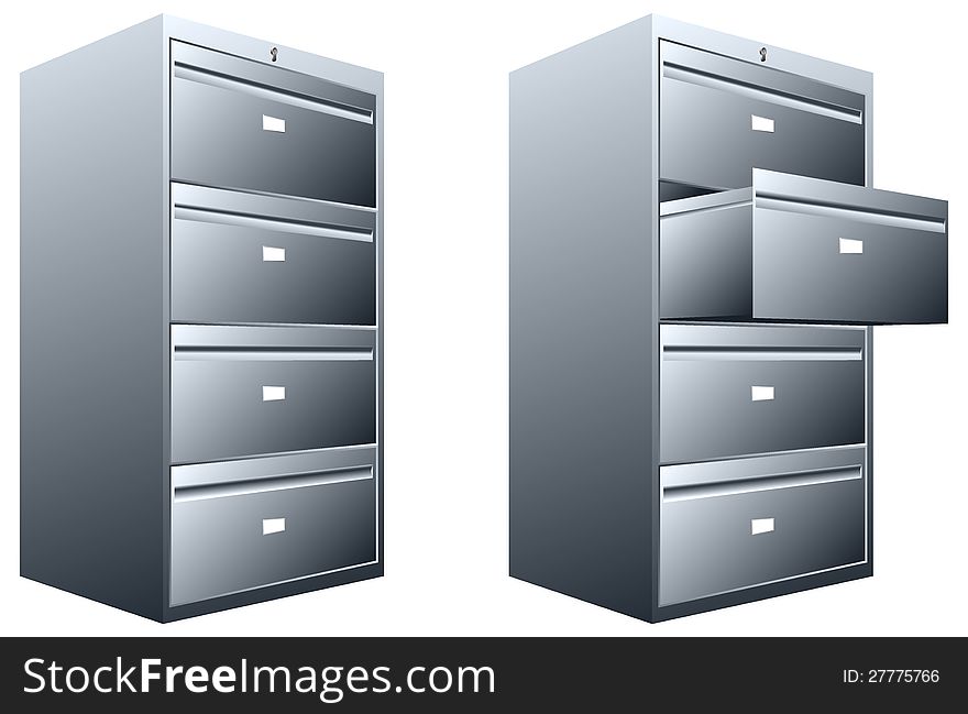 Strong 3d steel file cabinet