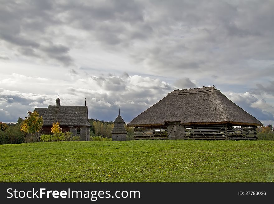 Museum of Folk Architecture and Rural Life in Strochitsy, Belarus. Museum of Folk Architecture and Rural Life in Strochitsy, Belarus