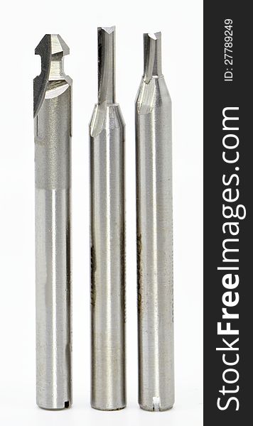 3 different types of solid carbide weatherseal router bits