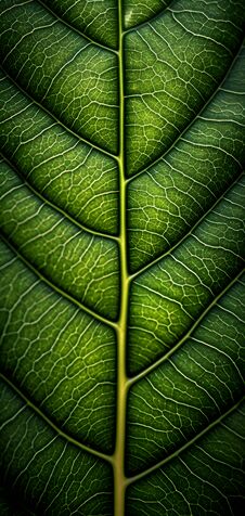 Free Close Up Structure Of Green Leaf Mobile Background Stock Photography - 277836092
