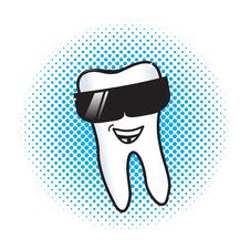 Joe Cool Tooth Royalty Free Stock Image Joe Cool Tooth Royalty Free Stock Image