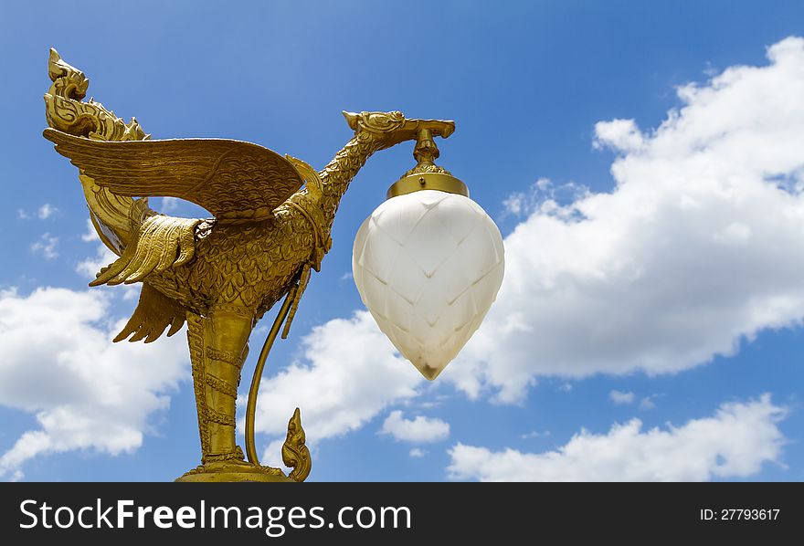 Golden Swan Thai style, All the decorative arts in religion, church, temple hall, statues, paintings, murals, no restrictions in copy or use.