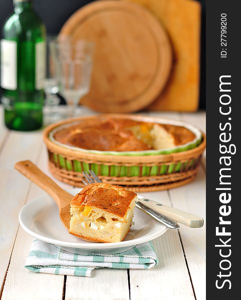 Cabbage And Boiled Egg Filled Pie