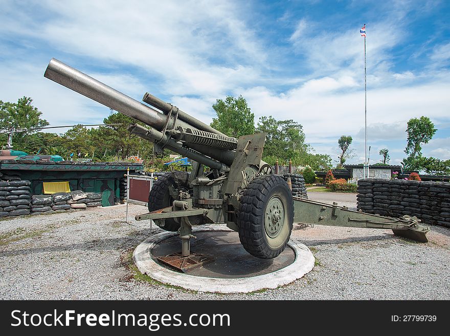 Old cannon on the mountain.