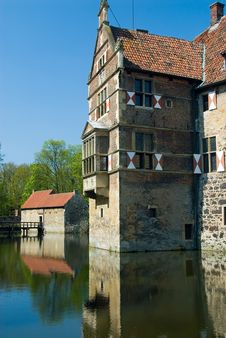 Old German Moated Castle Stock Photo Old German Moated Castle Stock Photo