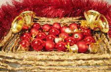 Red Christmas Balls Royalty Free Stock Photo