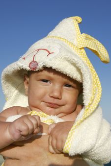 Baby After Swimming Royalty Free Stock Image Baby After Swimming Royalty Free Stock Image