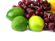 Lime, Grapes, Orange Stock Photos Lime, Grapes, Orange Stock Photos