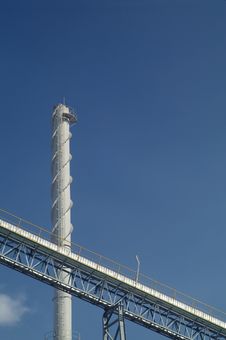 Smoke Stack And Conveyor Belt Royalty Free Stock Photos Smoke Stack And Conveyor Belt Royalty Free Stock Photos