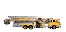Ladder Truck Side Isolated Stock Photos Ladder Truck Side Isolated Stock Photos