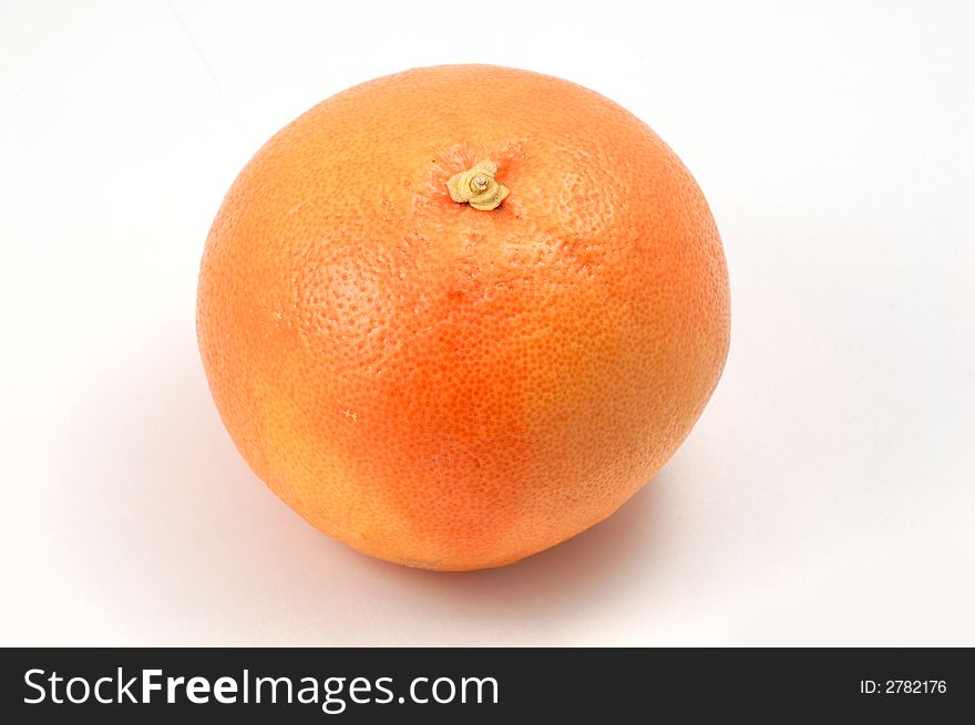 Grapefruit on the white isolated