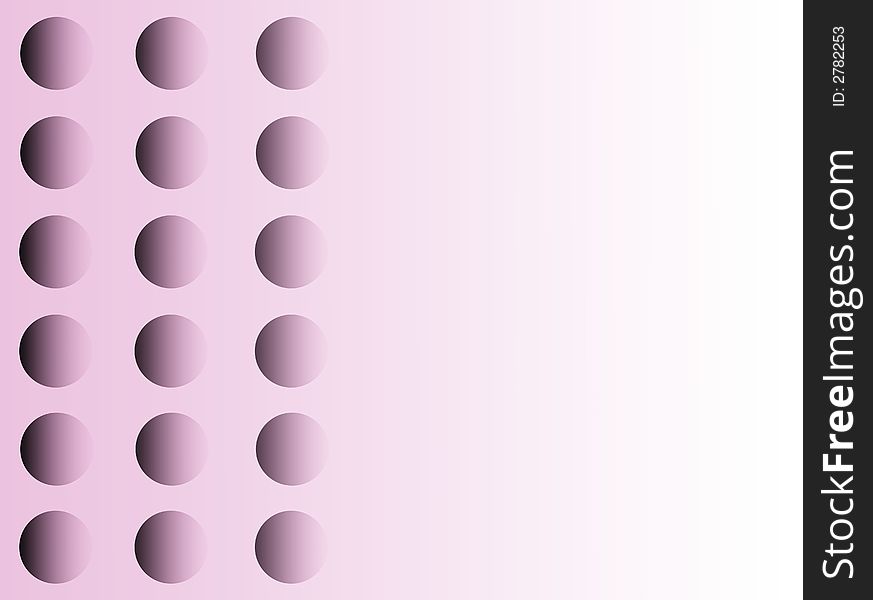 Pink and white gradient background with spots