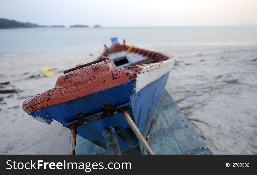 A boat captured in Thailand. A boat captured in Thailand