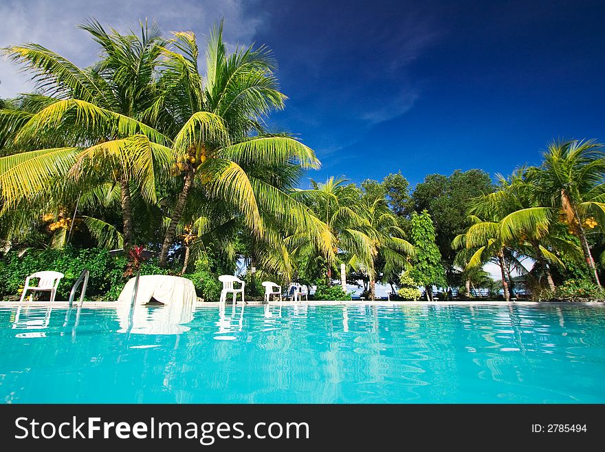 Private resort pool