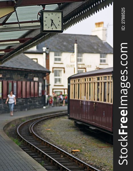 Train station in Ffestiniog, Wales. Train station in Ffestiniog, Wales