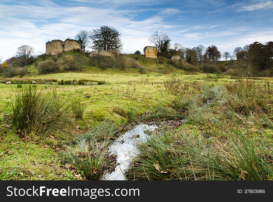Mitford Castle With Stream