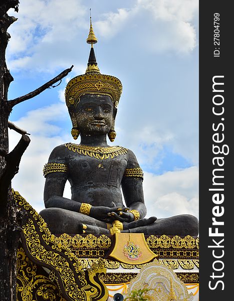 Big buddhist statue in Khmer style. Big buddhist statue in Khmer style