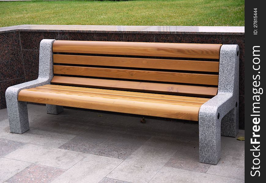 Bench to rest.
