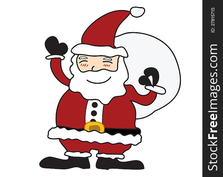 Santa Claus  on white background