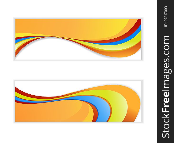 Abstract wave banner.