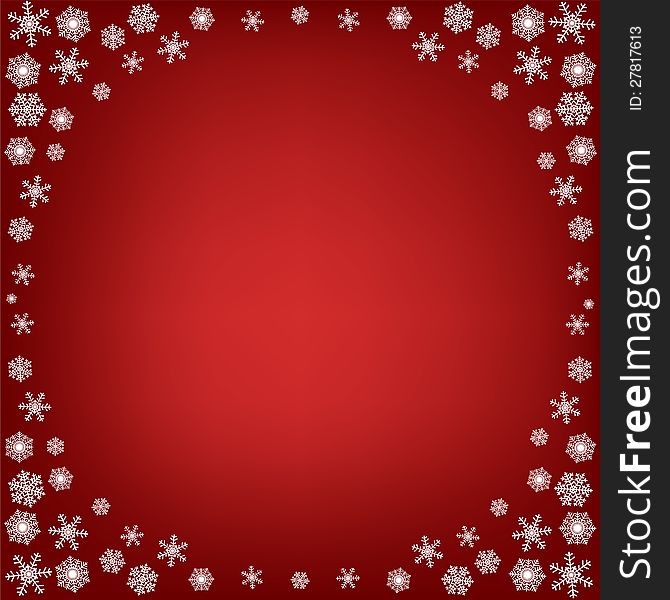 Christmas background with snowflakes