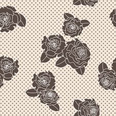 Vector Rose Seamless Pattern Royalty Free Stock Photo Vector Rose Seamless Pattern Royalty Free Stock Photo
