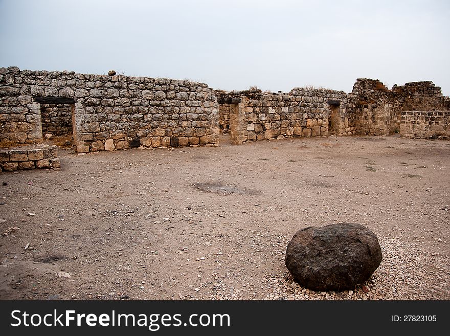 North Israel national park excavations and museum. North Israel national park excavations and museum