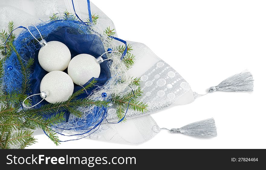 Christmas decoration  on the white background. Christmas decoration  on the white background