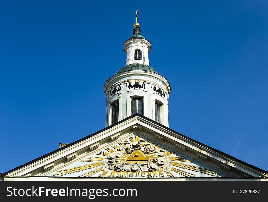 The biggest Russian Orthodox Church in Riga. The biggest Russian Orthodox Church in Riga