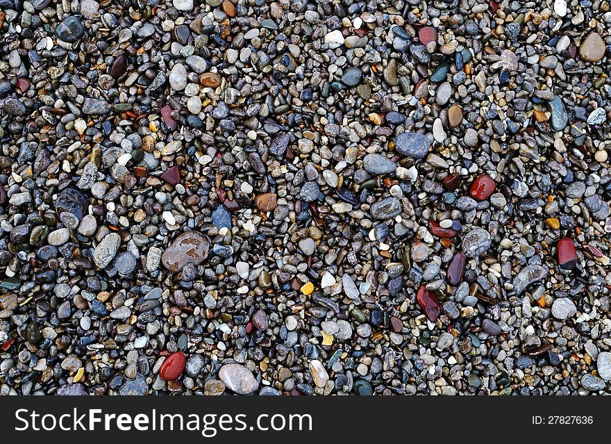 Multicolored Sea Pebbles