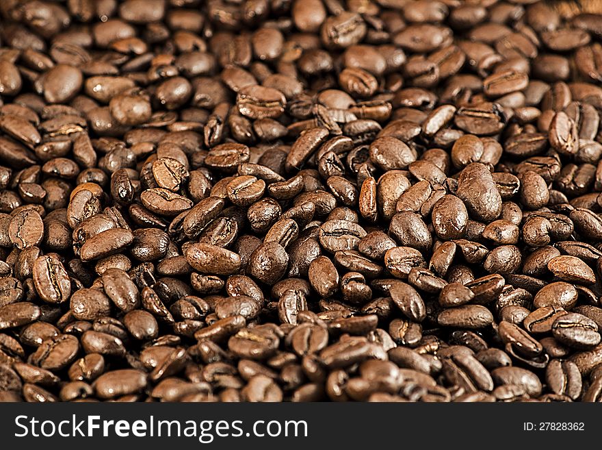 Coffee bean background pattern texture