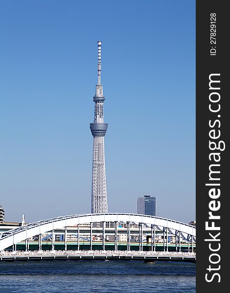 Tokyo sky tree is the world's tallest free-standing broadcasting tower ,it was finally decided on 634m