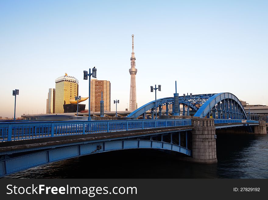 Tokyo sky tree is the world's tallest free-standing broadcasting tower ,it was finally decided on 634m